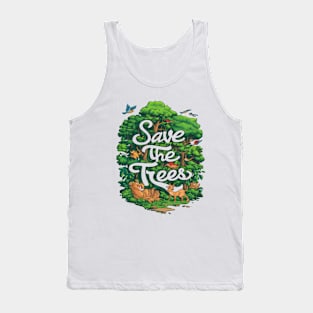 Natures Guardian save trees Tank Top